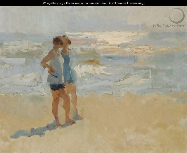 Ladies On The Beach, Viareggio - Isaac Israels