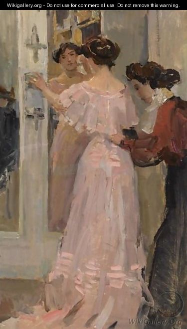 In The Fitting Room Of Hirsch, Amsterdam - Isaac Israels