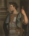 Portrait Of The Emperor Galba, Half-Length Standing In Profile, Wearing A Laurel Wreath - (after) Bernardino Campi
