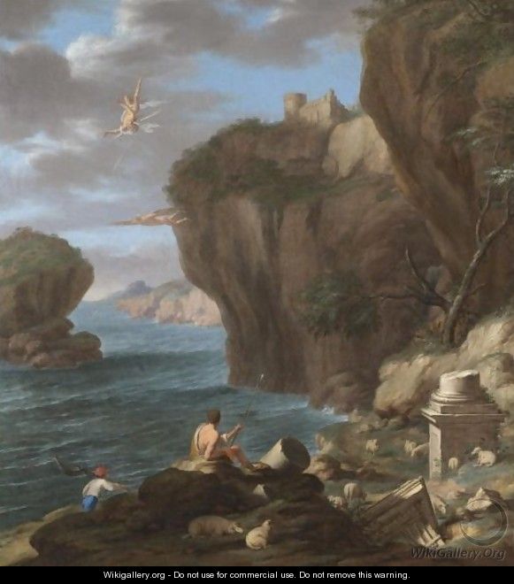 The Fall Of Icarus - (after) Laurent De La Hyre