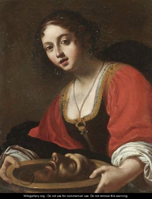 Salome With The Head Of Saint John The Baptist - Roman School