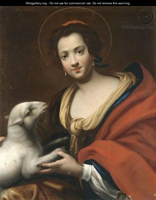 Saint Agnes - (after) Simon Vouet