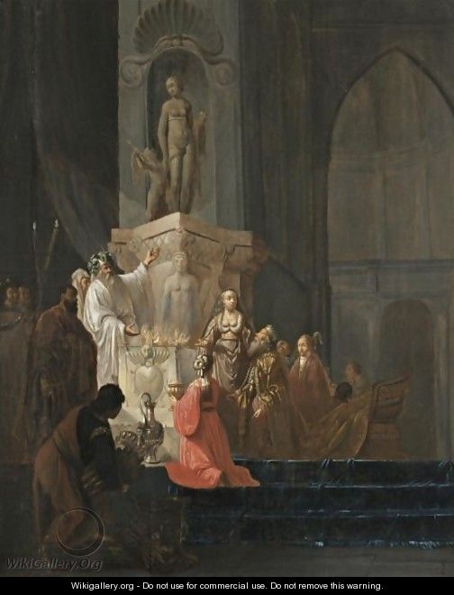 The Idolatry Of Solomon - (after) Willem De Poorter