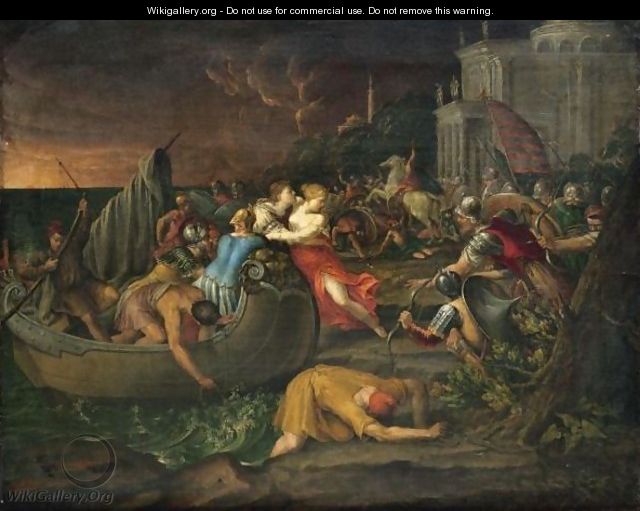 The Rape Of Helen Of Troy - Ferrarese School
