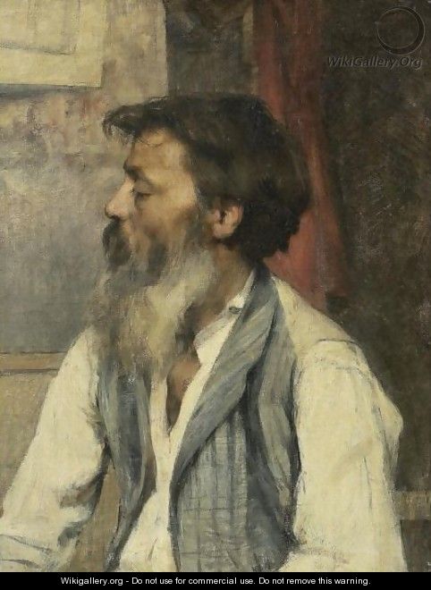 Portrait Of A Man - Leon Augustin Lhermitte
