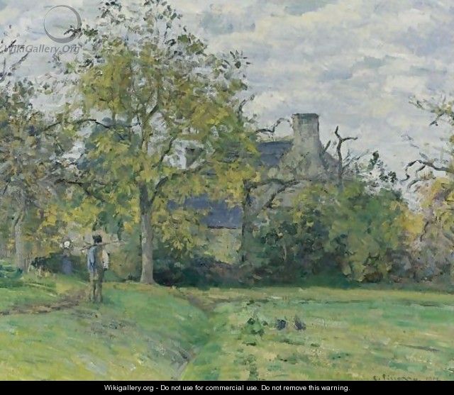 La Maison De Piette A Montfoucault - Camille Pissarro