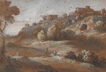 Paesaggio Con Figure, Un Paes Sulla Destra - (after) Francesco Zuccarelli