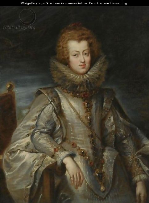 A Portrait Of Maria Anna Of Austria, Infanta Of Spain, Later Queen Of Hungary (1604-1646) - (after) Sir Peter Paul Rubens