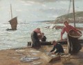 A Blustery Morning, Unloading The Catch - John N. Mcghie