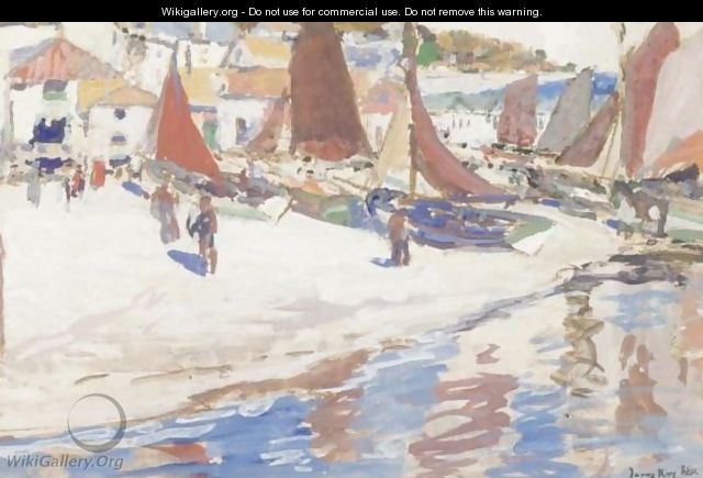 Boats On The Beach - James Kay