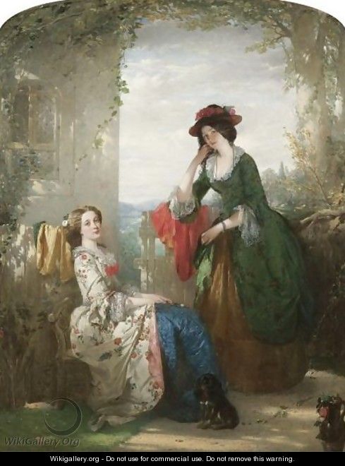 Sophia And Olivia, From The Vicar Of Wakefield - Thomas Faed