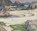 Bathers On The Beach, Iona - John Maclauchlan Milne