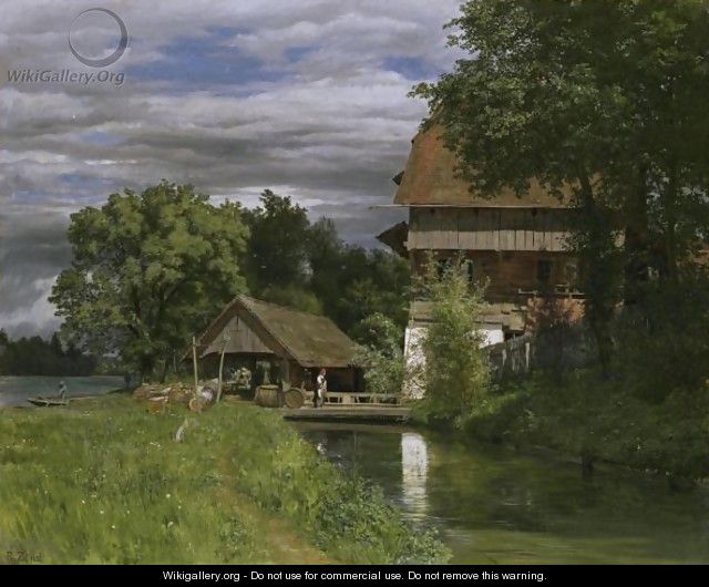 The Mill Of Rathausen - Robert Zund