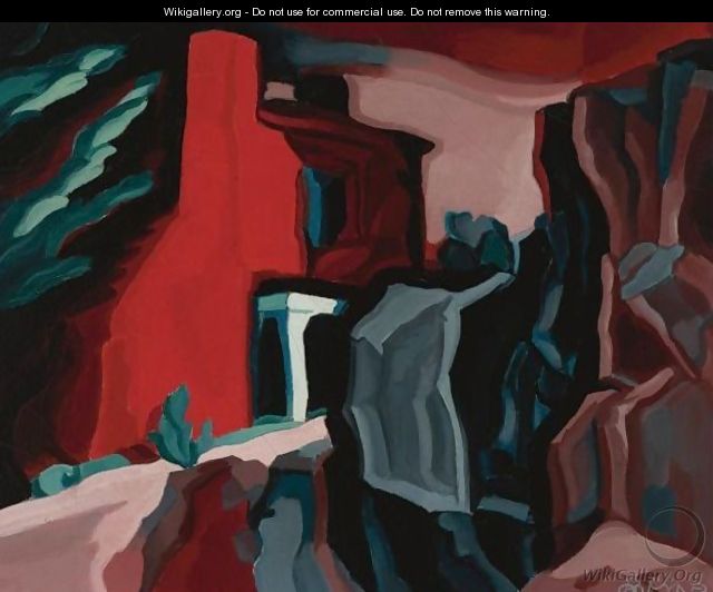 Red Night. Thoughts - Oscar Bluemner