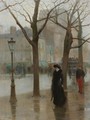 Paris Street In Winter - Paul Cornoyer
