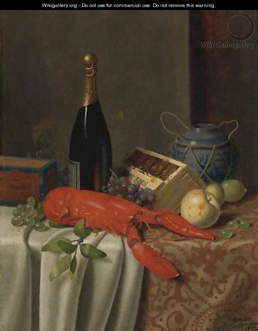 Still Life With Lobster - William Michael Harnett
