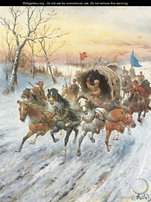 Convoy Of Gold In Siberia - Adolf Baumgartner-Stoiloff