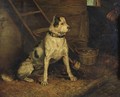 A Dog In A Stable - (after) Landseer, Sir Edwin