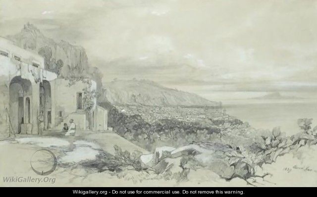 A View Of Sorrento, Italy - Edward Lear