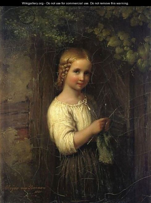 Knitting Girl - Meyer Georg von Bremen