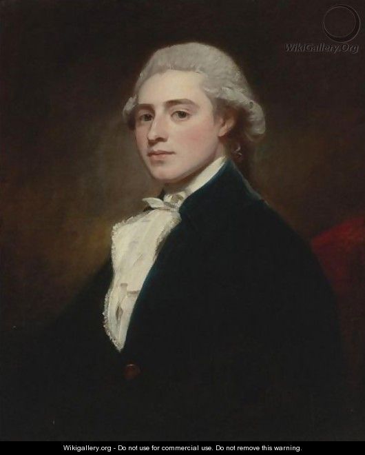 Portrait Of A Member Of The Dashwood Family - George Romney