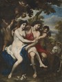 Venus And Adonis - Francesco De Rosa (Pacecco De Rosa)