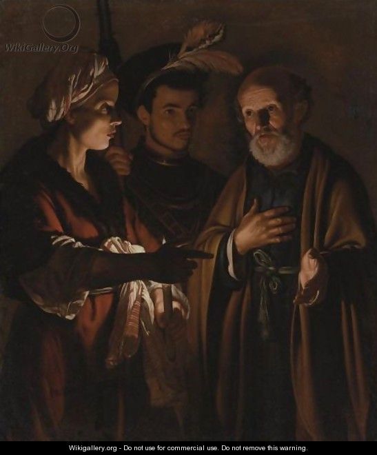 The Denial Of Saint Peter - Adam de Coster