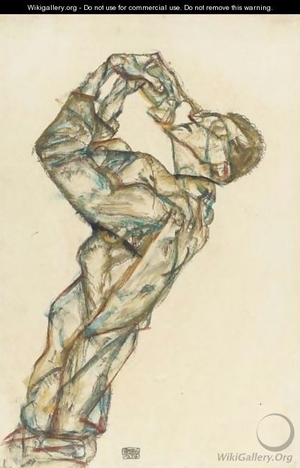 Pierrot (Selbstbildnis) (Pierrot - Self-Portrait) - Egon Schiele