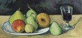 Verre Et Poires - Paul Cezanne