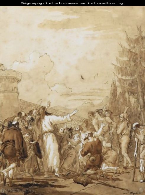 Le Christ Guerissant Les Lepreux - Giovanni Domenico Tiepolo