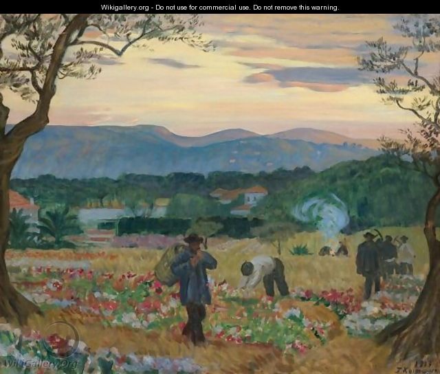 The Flower Harvest - Boris Kustodiev