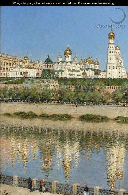 View Of The Kremlin - Vasili Vasilyevich Vereshchagin