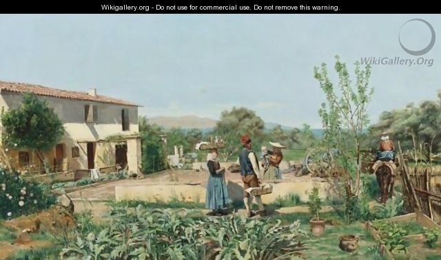 A Vegetable Garden In Provence - Jean Charles Meissonier