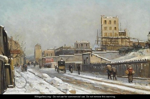 The Outskirts Of Paris In Winter Time - Gustave Mascart