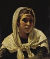Portrait Of A Young Breton Woman - Frank Bramley