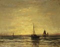 The Return Of The Fleet At Sunset - Hendrik Willem Mesdag