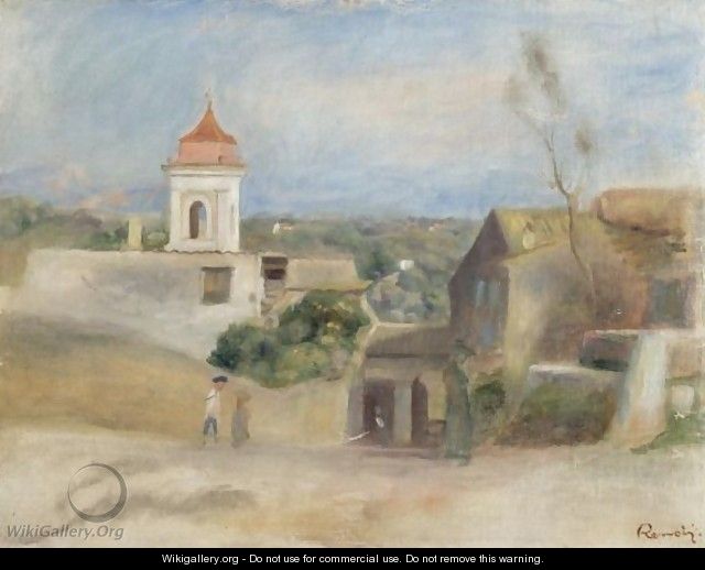 Paysage Et Chapelle - Paysage A Cagnes - Pierre Auguste Renoir