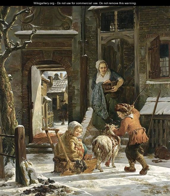 A Winter Scene - I Abraham Van