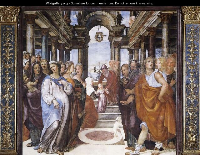 The Presentation Of The Virgin In The Temple 1518 - Il Sodoma (Giovanni Antonio Bazzi)