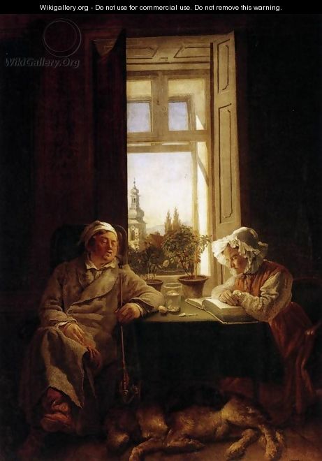 Siesta (The Sleepers) 1831 - Josef Franz Danhauser