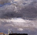 Cloud Study Thunder Clouds Over The Palace Tower At Dresden 1825 - Johan Christian Clausen Dahl