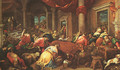 The Purification Of The Temple - Jacopo Bassano (Jacopo da Ponte)