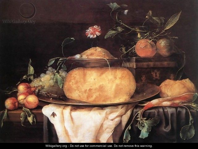 Still-Life with Cheese 1650s - Joris Van Son