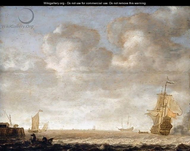 An Estuary Scene 1641-45 - Simon De Vlieger