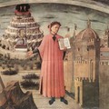 Dante Illuminating Florence With His Poem (detail) - Domenico Di Michelino
