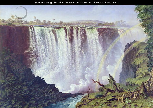 The Great Western Fall, Victoria Falls 1862 - Thomas Baines