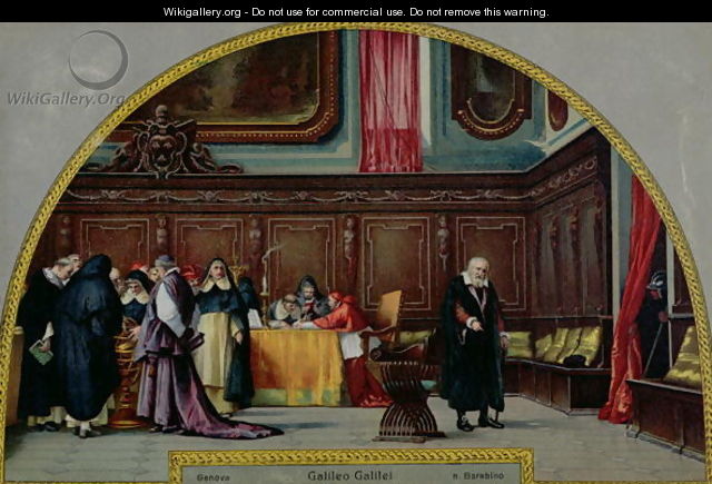 The Trial of Galileo Galilei - Nicholo Barabino