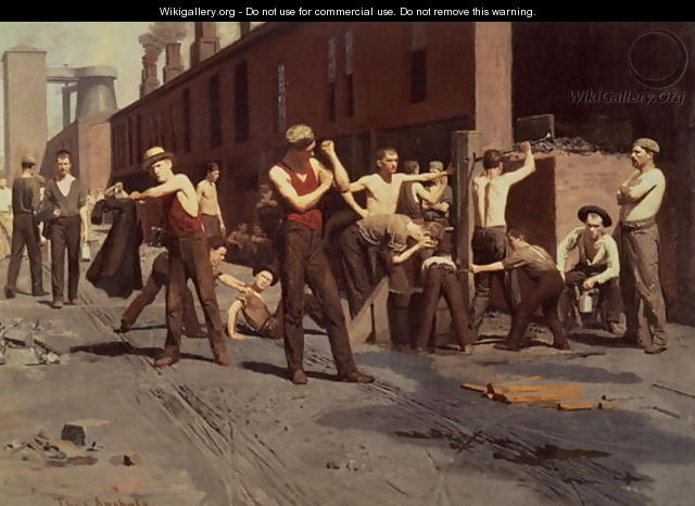 Iron Workers at Noontime, 1882 - Thomas Pollock Anschutz