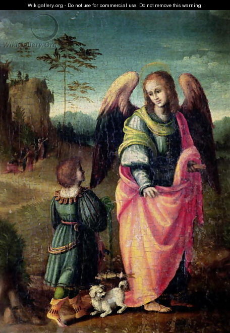 Tobias and the Angel - Francesco Ubertini Verdi Bachiacca