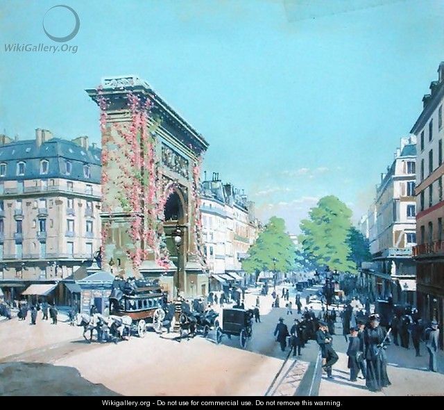 La Porte St. Denis, Paris 1880 - L. Abeissonier
